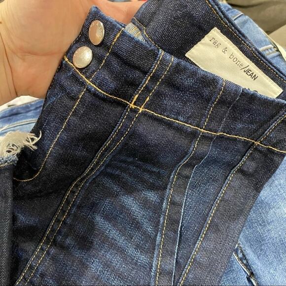 Rag & Bone / JEAN High Rise Denny Cropped Jeans Size 24 - Picture 11 of 12